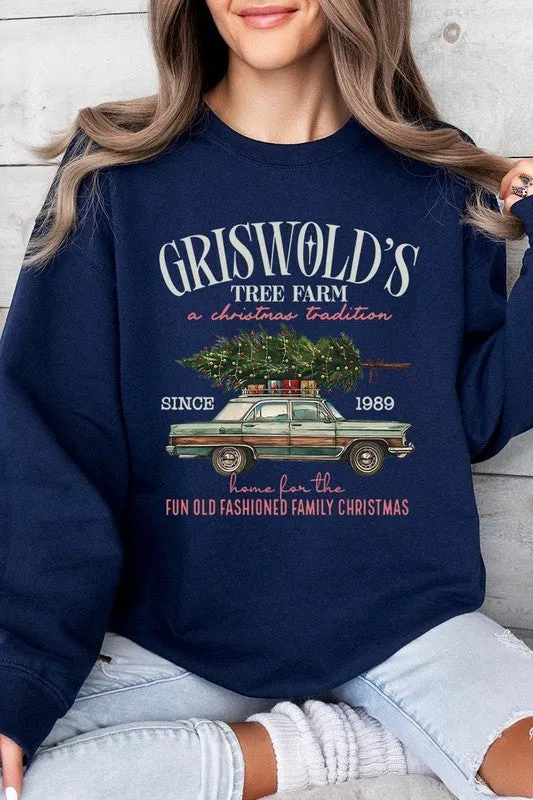 Griswold Christmas Tree Farm Fleece Sweatshirt