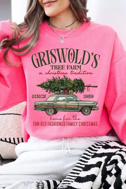 Griswold Christmas Tree Farm Fleece Sweatshirt