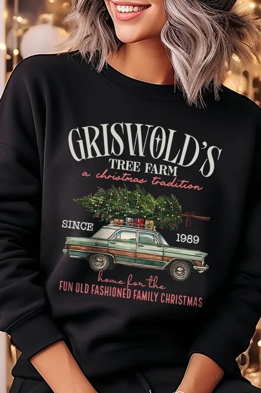 Griswold Christmas Tree Farm Fleece Sweatshirt