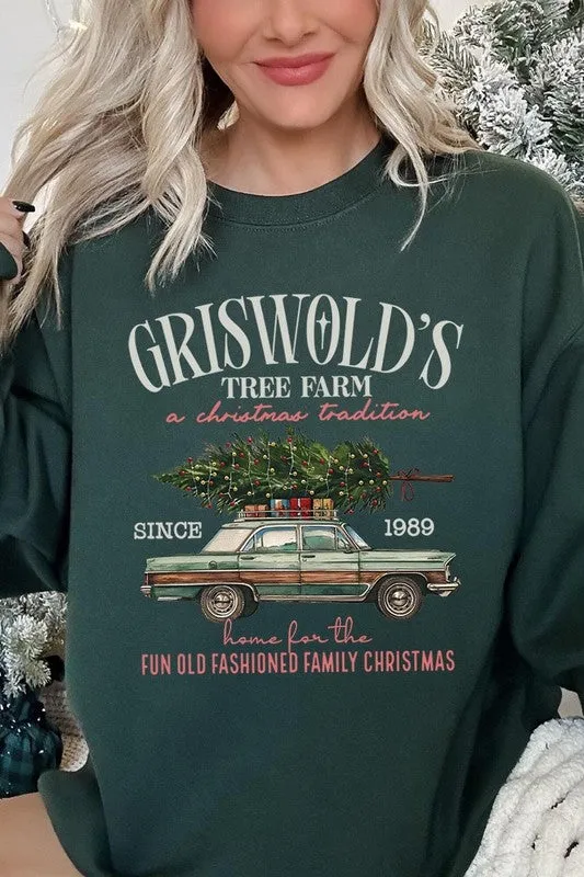 Griswold Christmas Tree Farm Fleece Sweatshirt