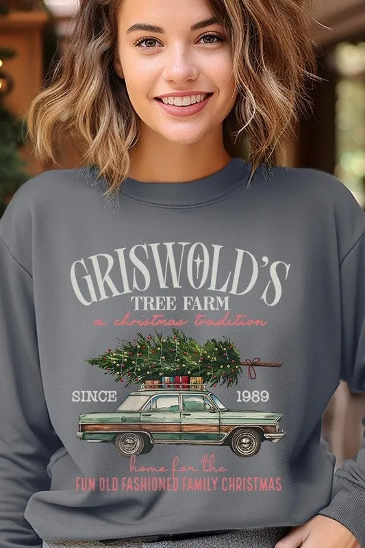 Griswold Christmas Tree Farm Fleece Sweatshirt