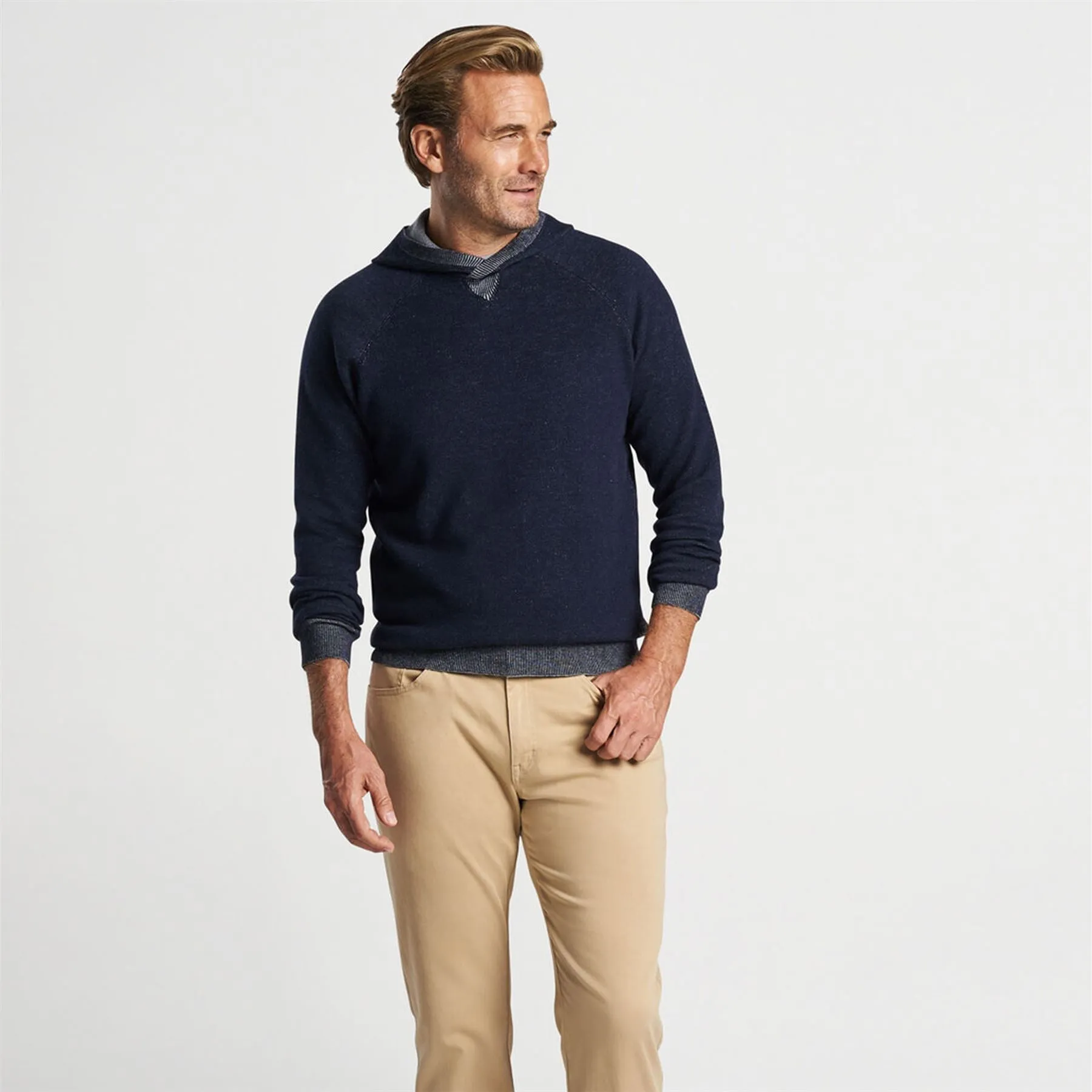 Hartford Hoodie Sweater Navy - SS24