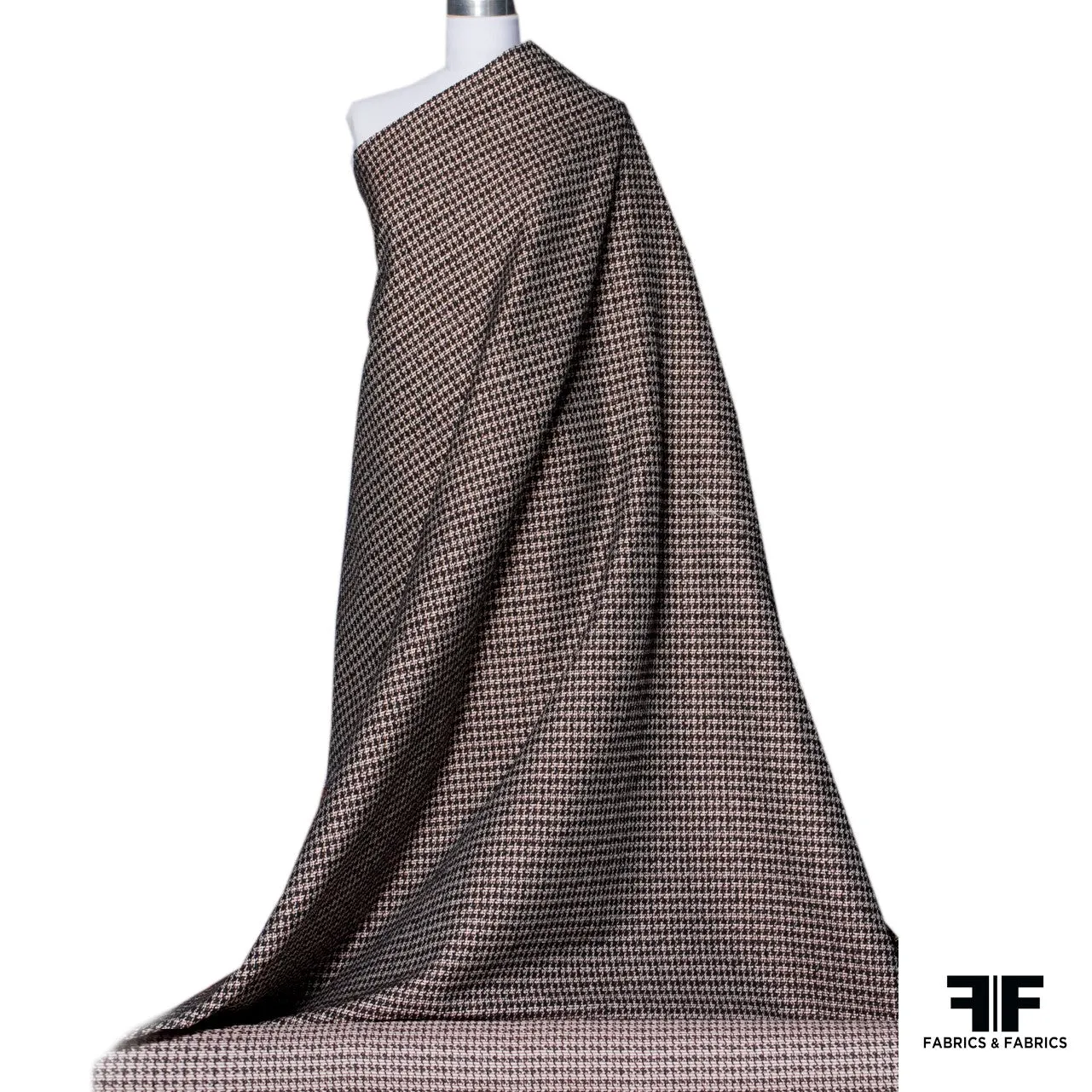 Houndstooth Suiting - Black/Red/White