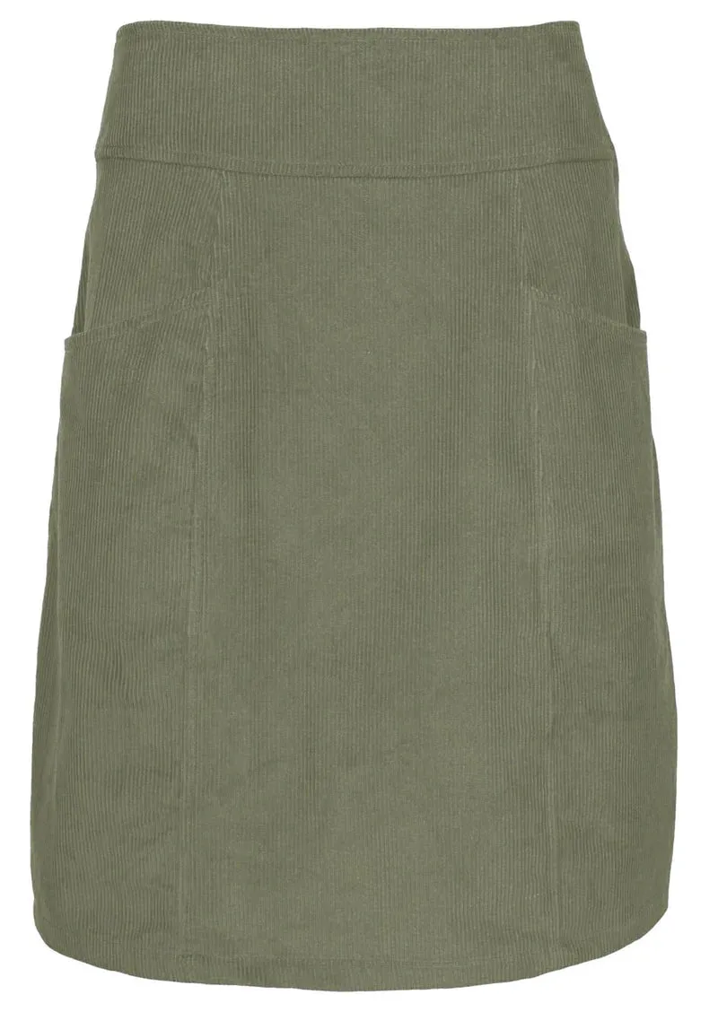 Karma East Aalia Cord Skirt Clover