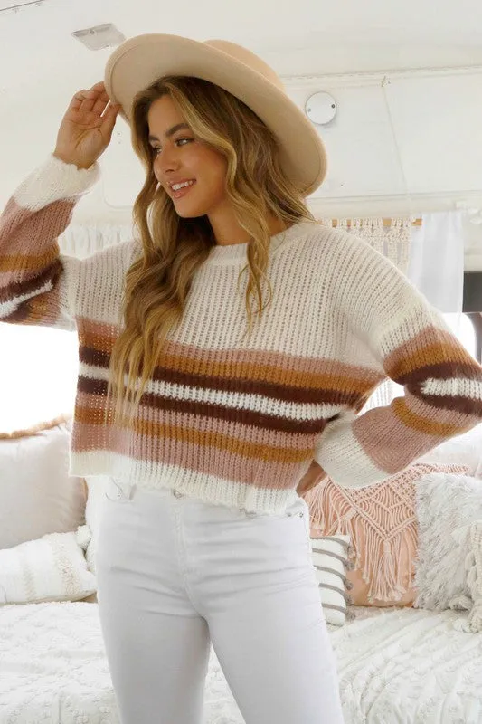 Kelsea Striped Knit Sweater