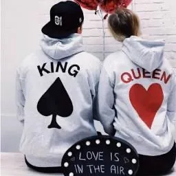 King and Queen Couple Hoodies