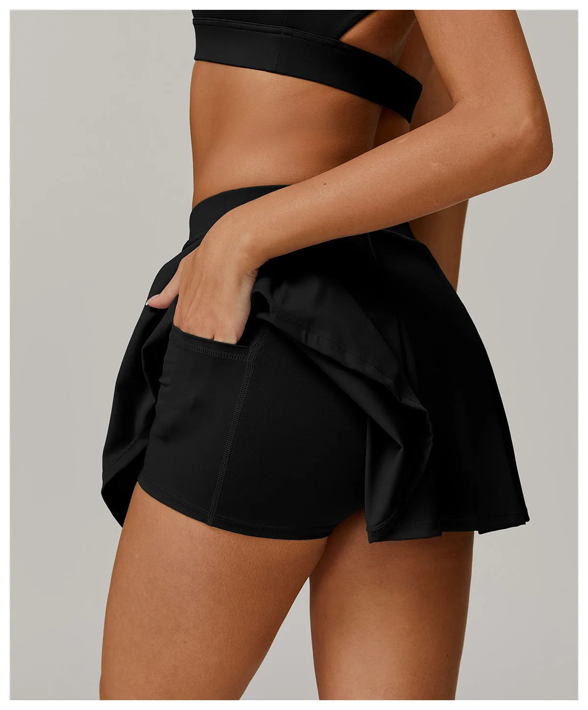 Layered UV-Block Cool Feel Skirt