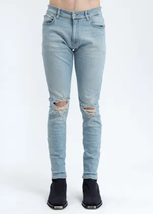 Light Blue Destroyer Denim Jeans