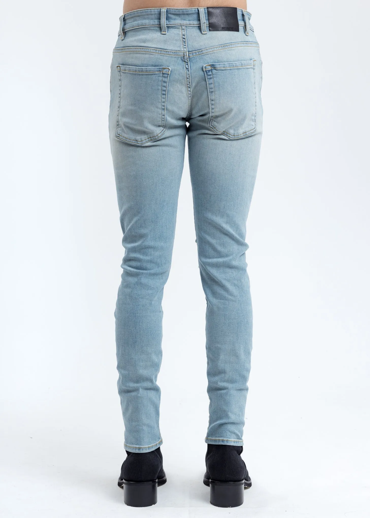 Light Blue Destroyer Denim Jeans