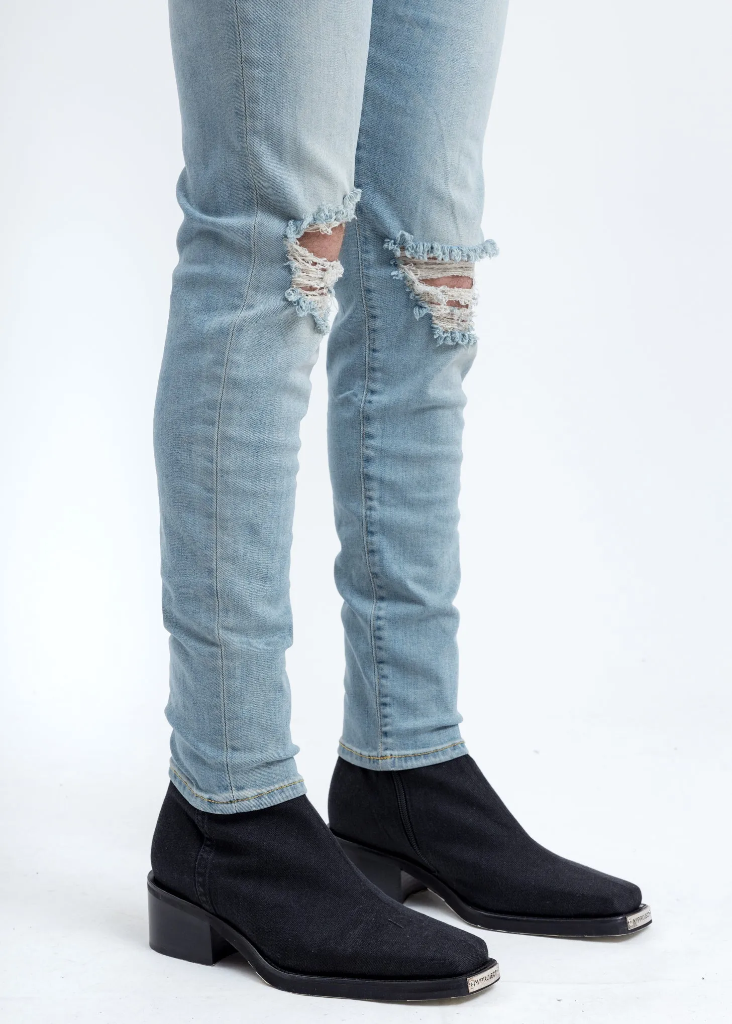 Light Blue Destroyer Denim Jeans