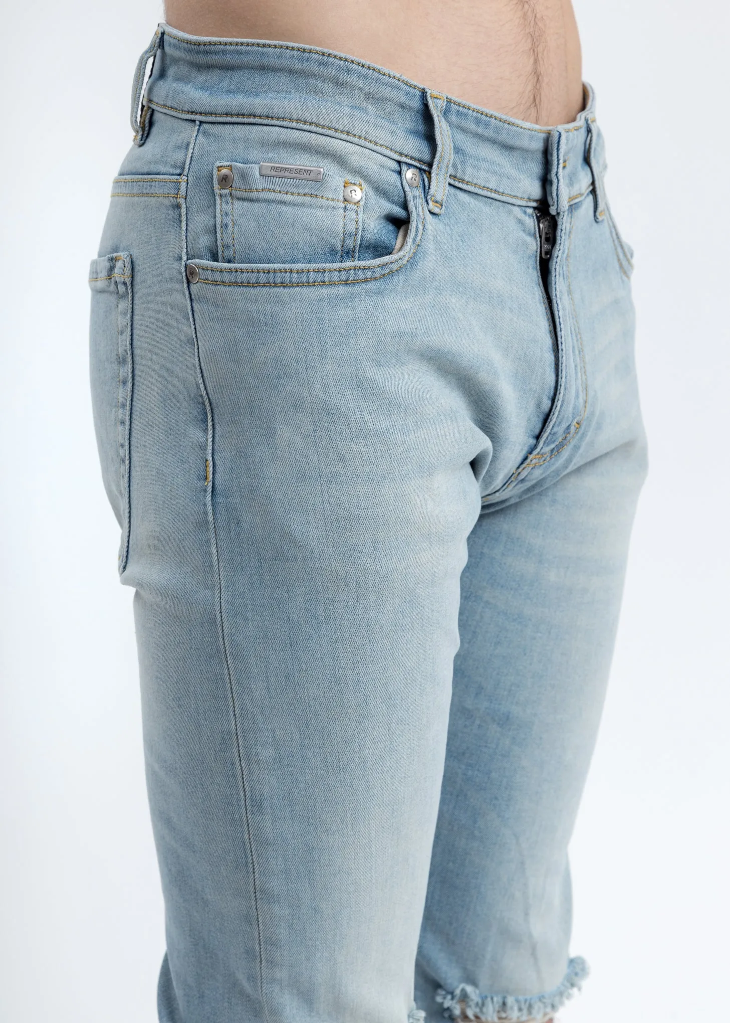 Light Blue Destroyer Denim Jeans