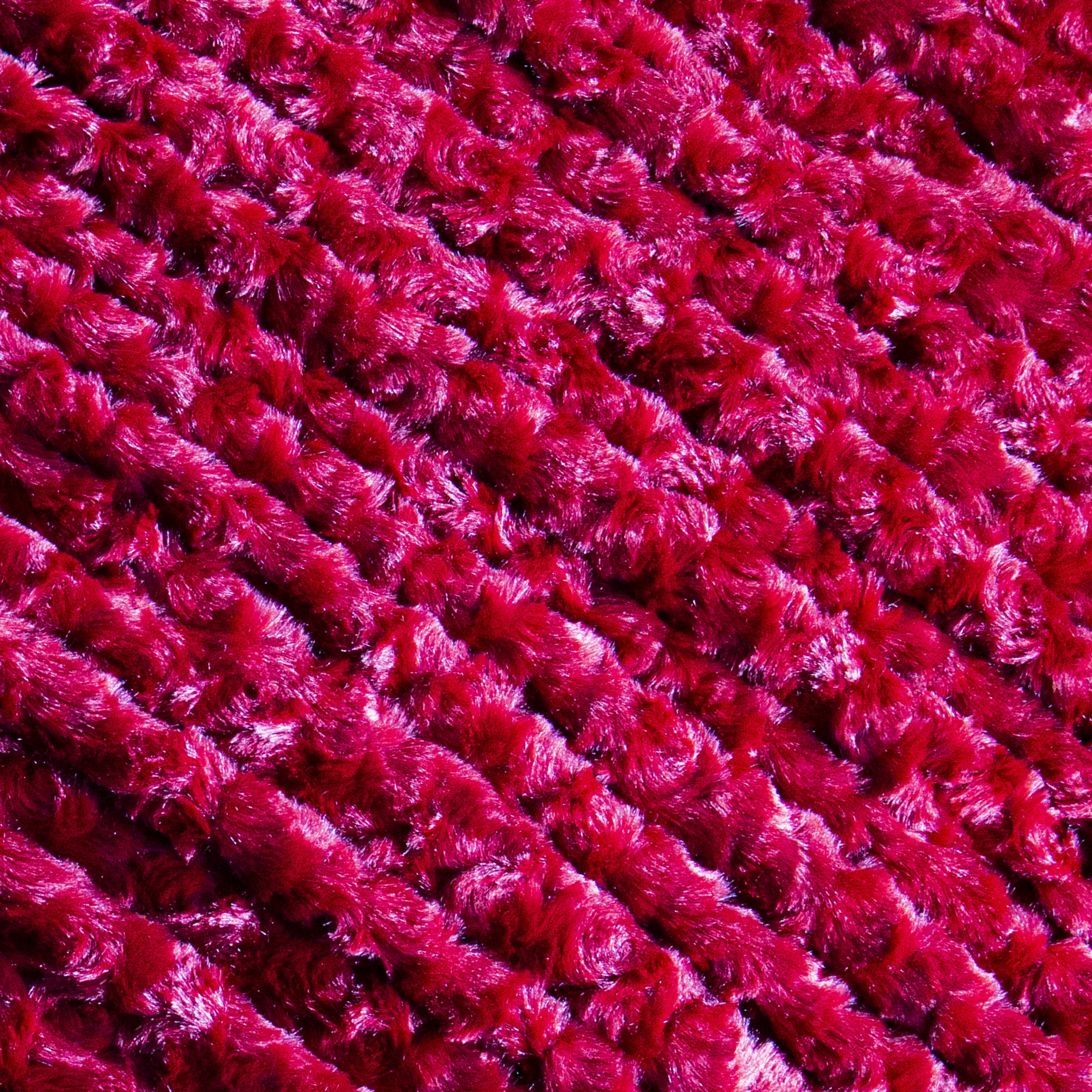 Luxe Minky Rosebud Fabric - Red
