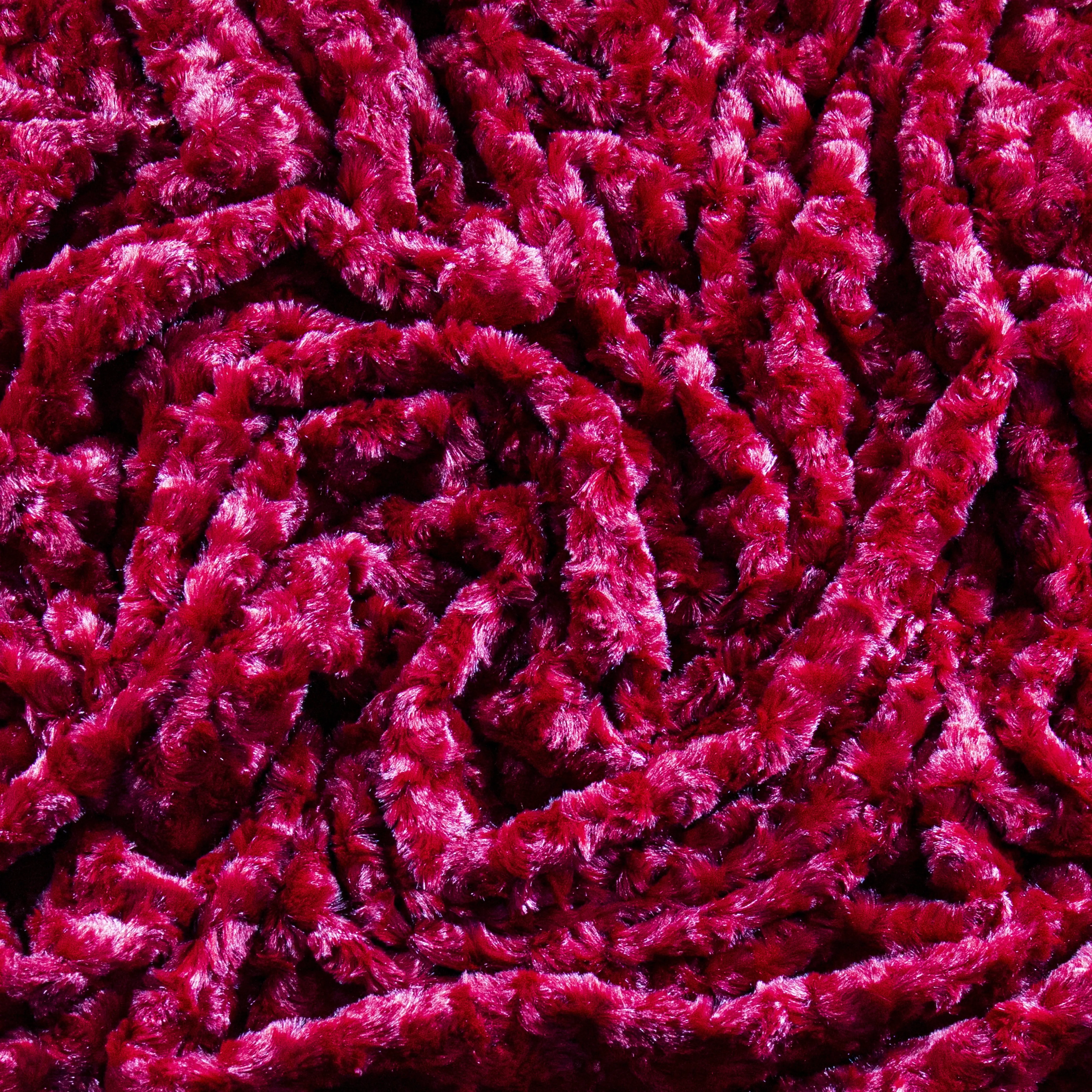 Luxe Minky Rosebud Fabric - Red