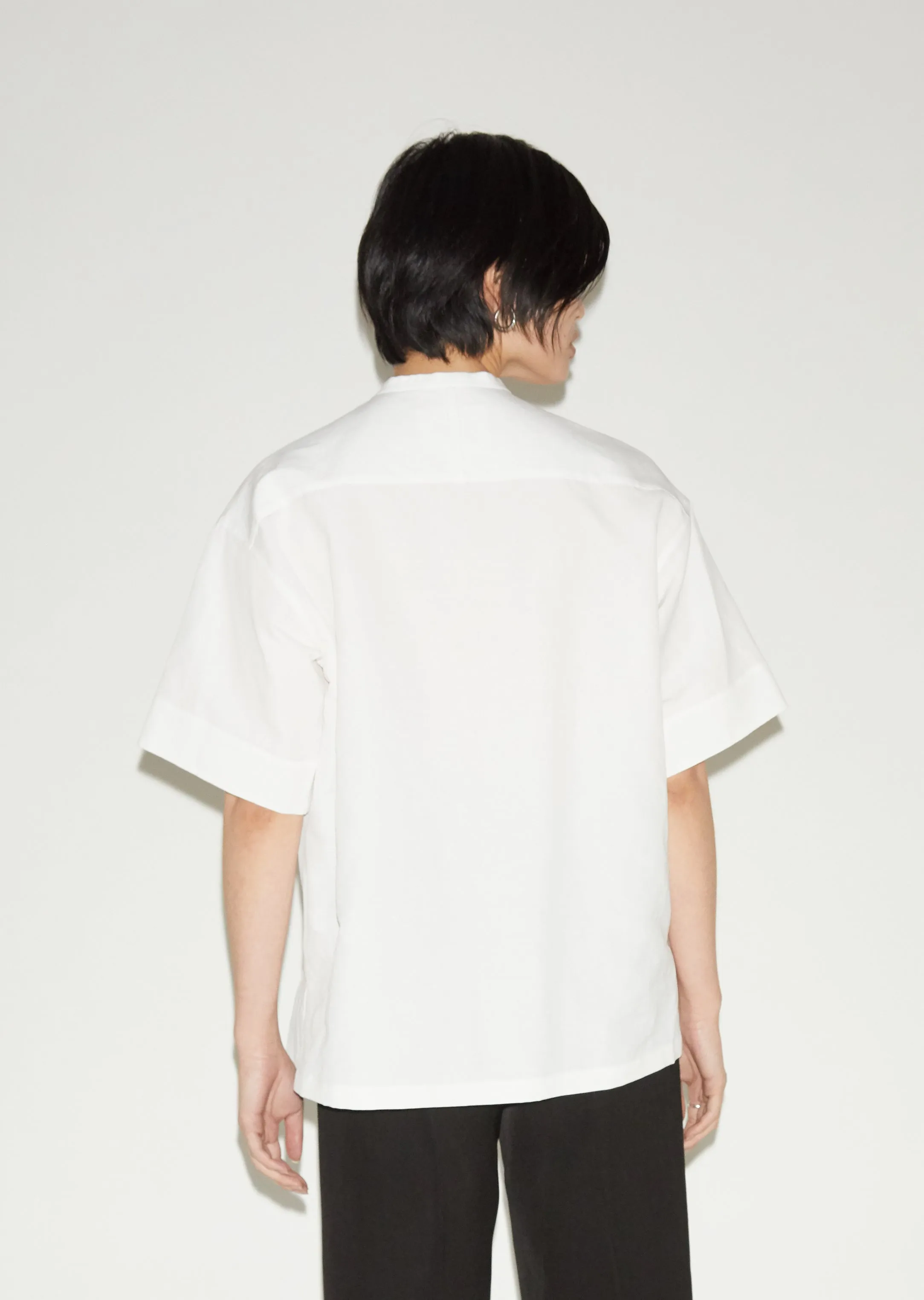 Malfile Cotton Linen Short Sleeve Shirt