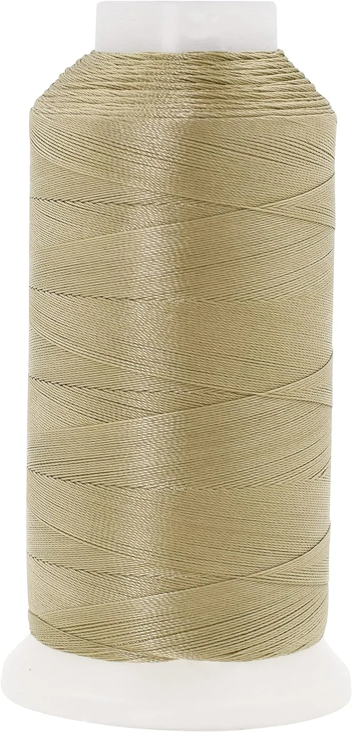Mandala Crafts Heavy Duty Thread - 1500 Yds Heavy Duty Polyester Thread for Sewing Machine Outdoor Marine Jeans Leather Thread Drapery Upholstery Thread