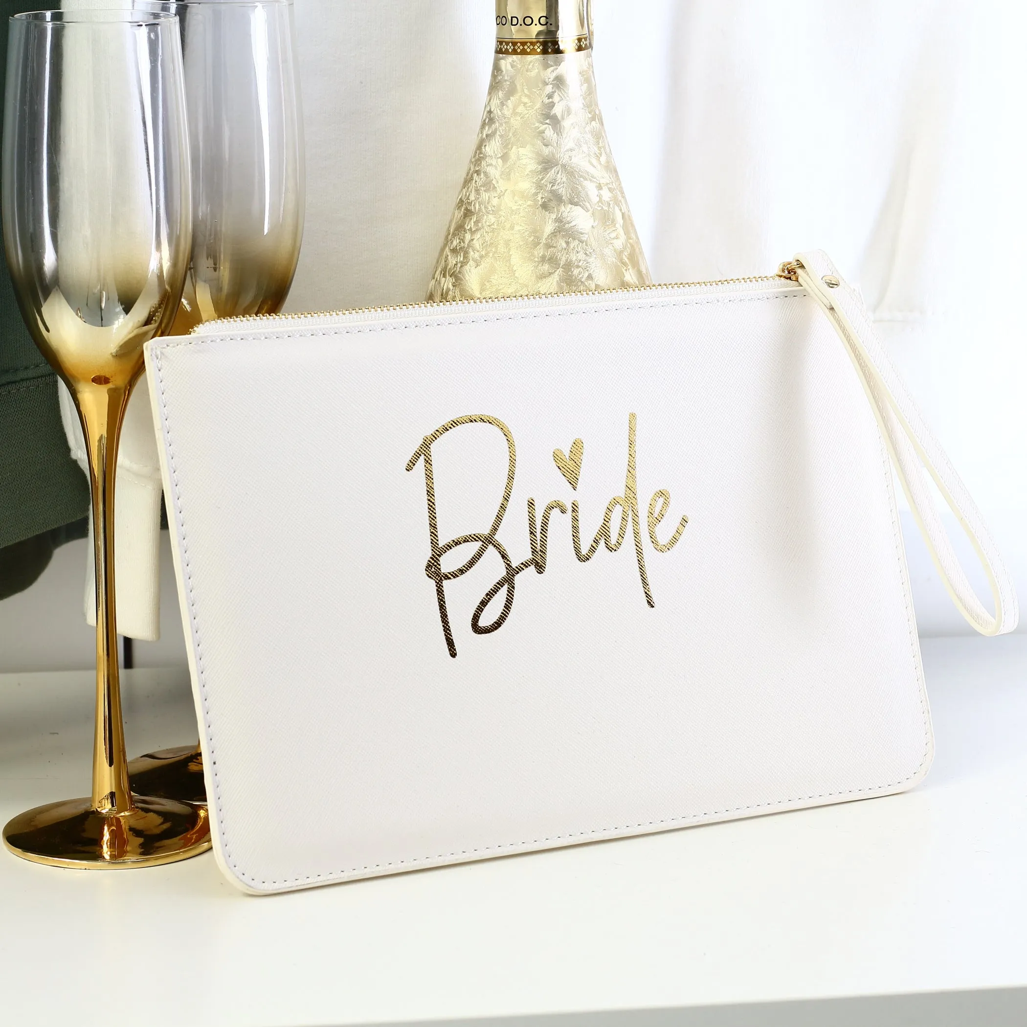 Matching Bride Tote & Clutch Bag
