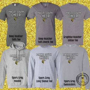 MSHS Cheer-Maize South Cheer with Mav Grey Gear