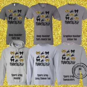 MSHS Cheer- Mavericks Cheer Bow & Megaphones Grey Gear