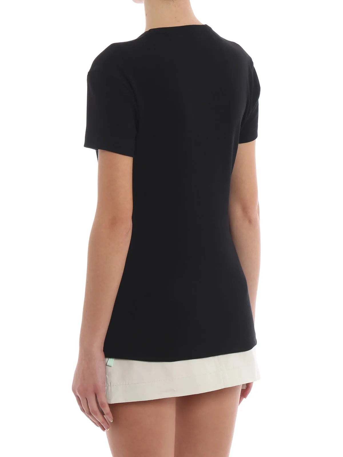 Off-White Black Modal Tops & T-Shirt