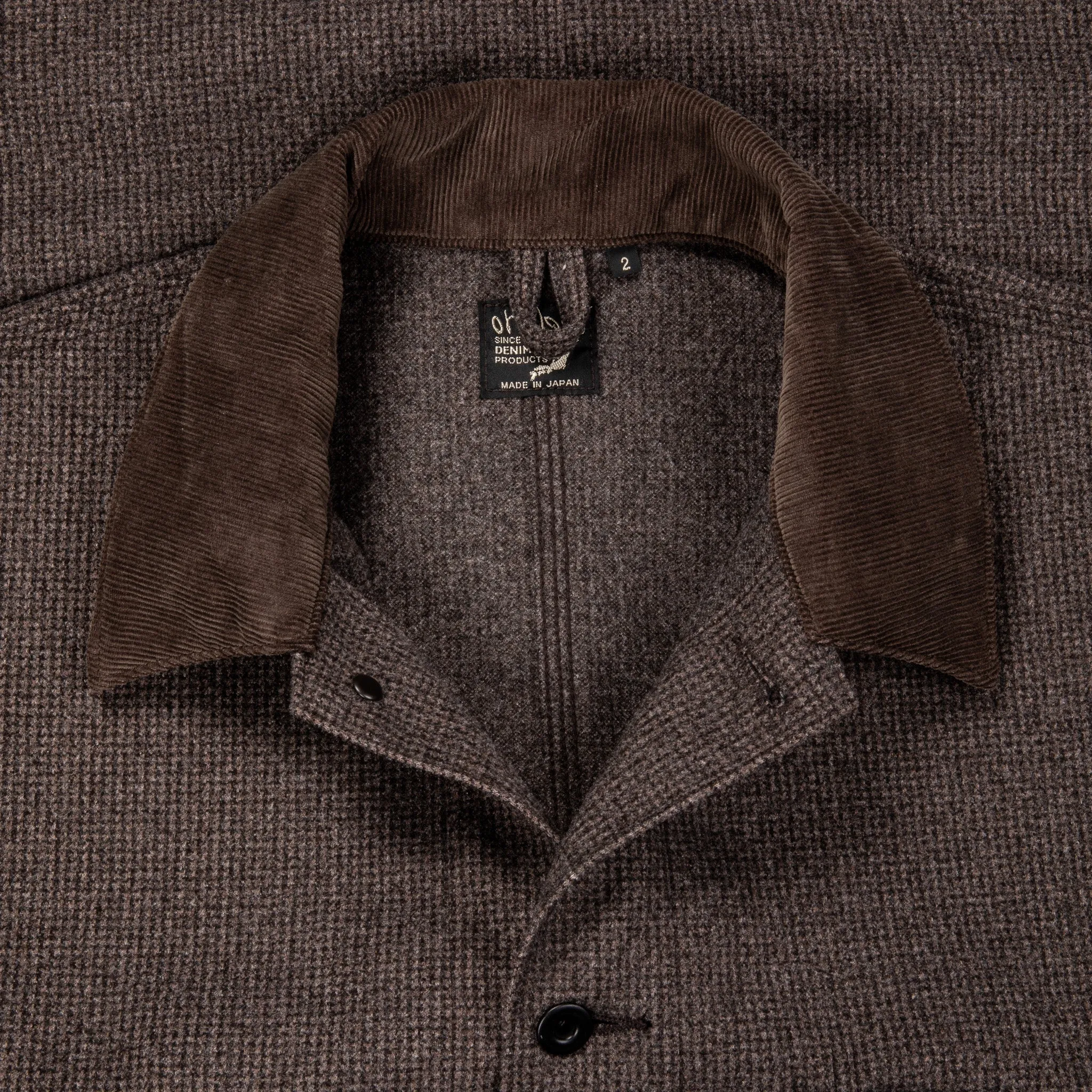 OrSlow Relaxed Fit Coverall Houndstooth Brown