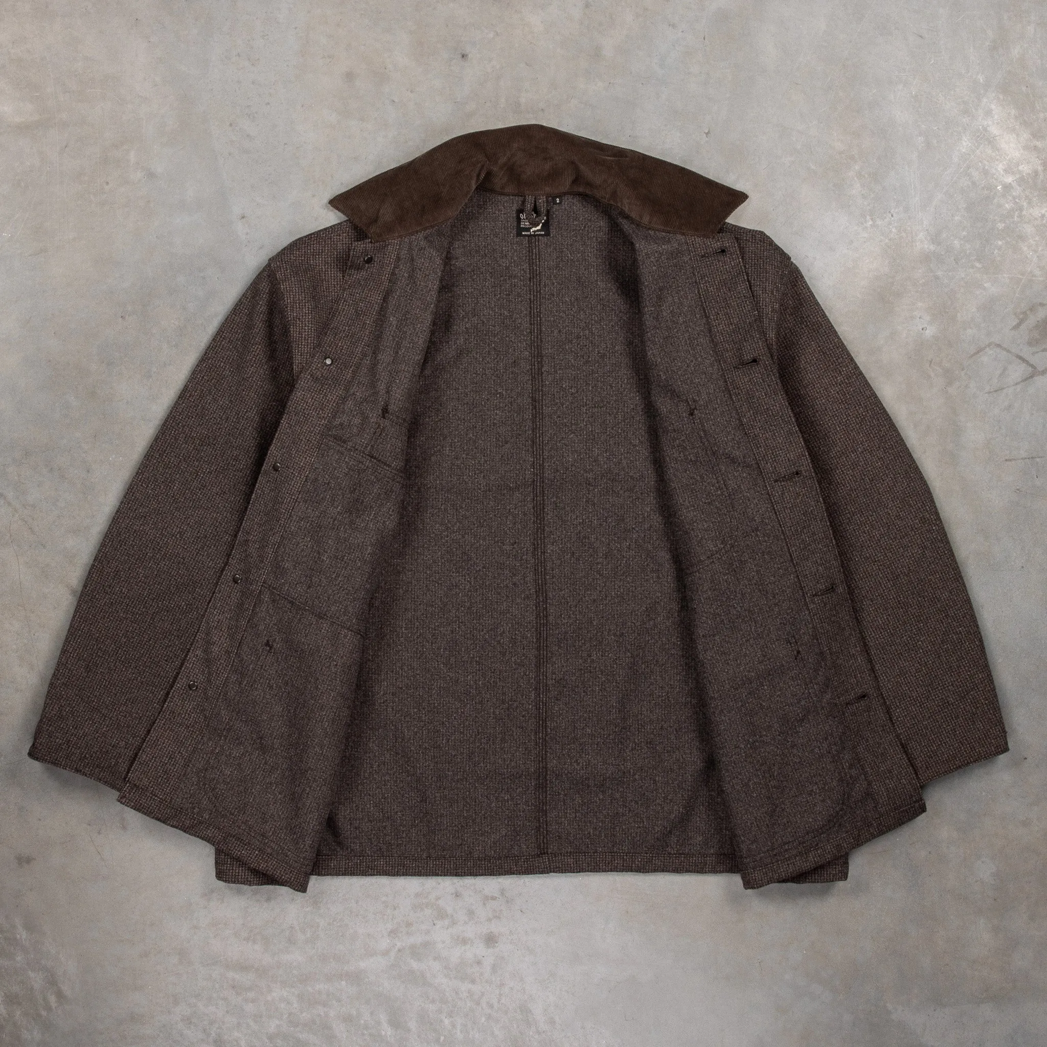 OrSlow Relaxed Fit Coverall Houndstooth Brown
