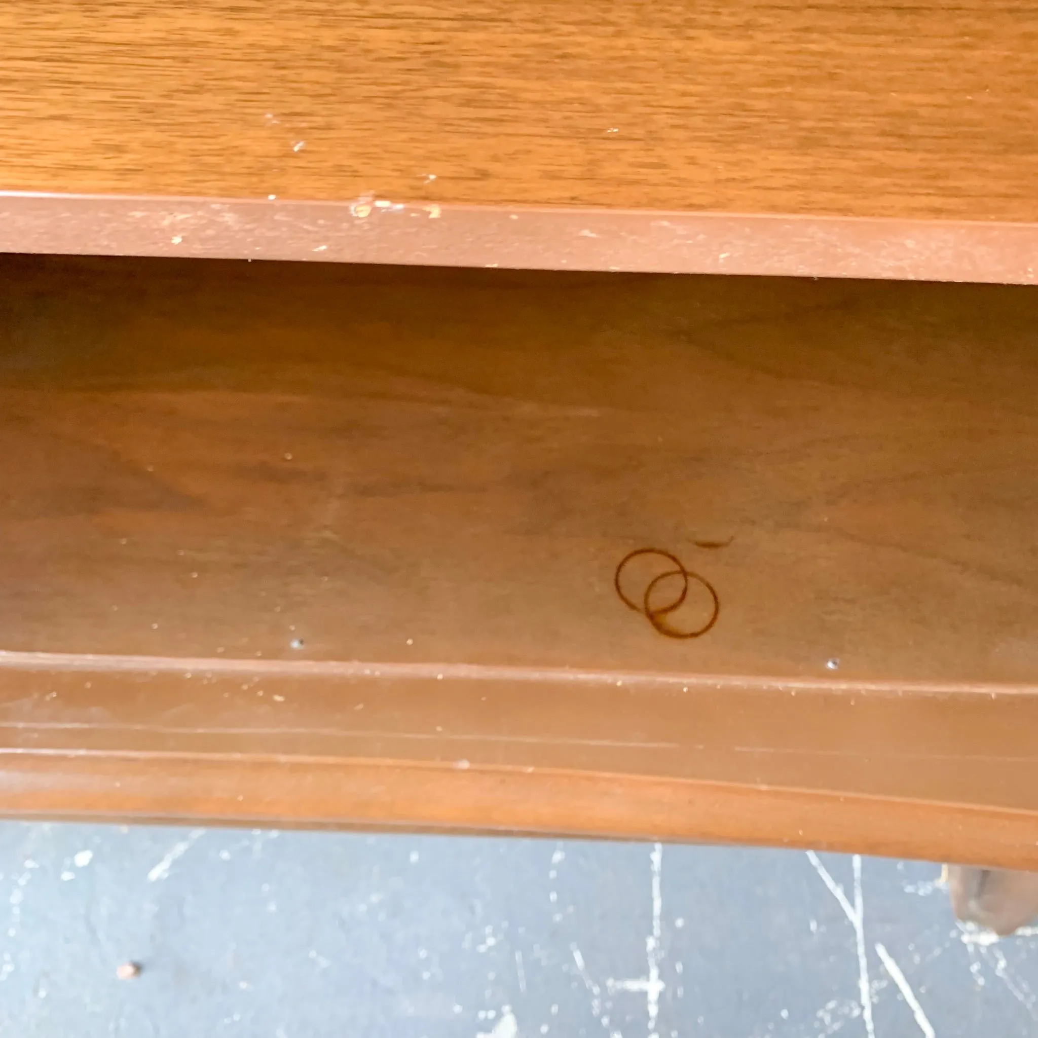 Pair of Mid Century Modern Sculpted Front Nightstands