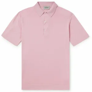 Pink Mycroft Sea Island Cotton Polo