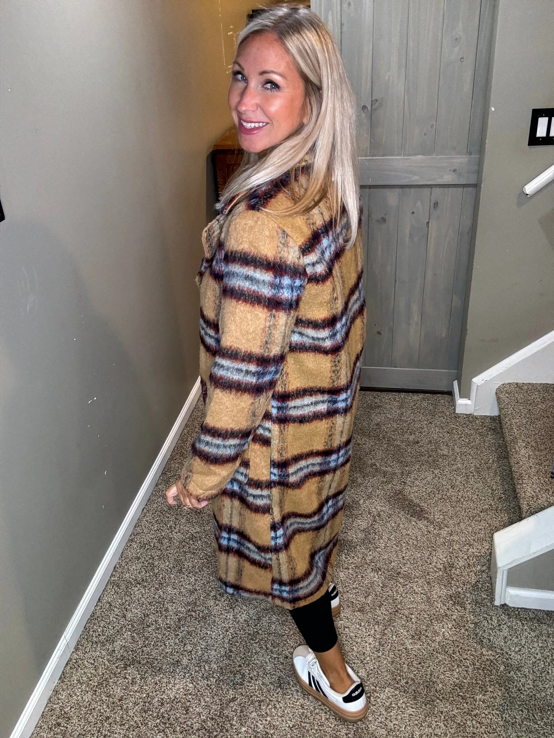 Plaid Long Coat