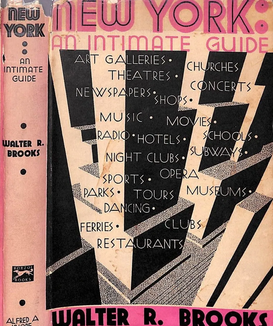 "New York: An Intimate Guide" 1931 BROOKS, Walter R.