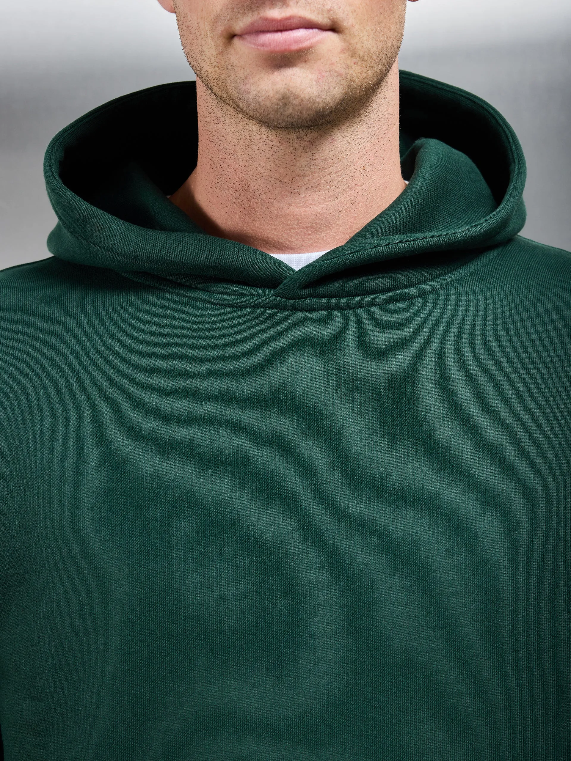 Relaxed Fit Hoodie in Rich Green