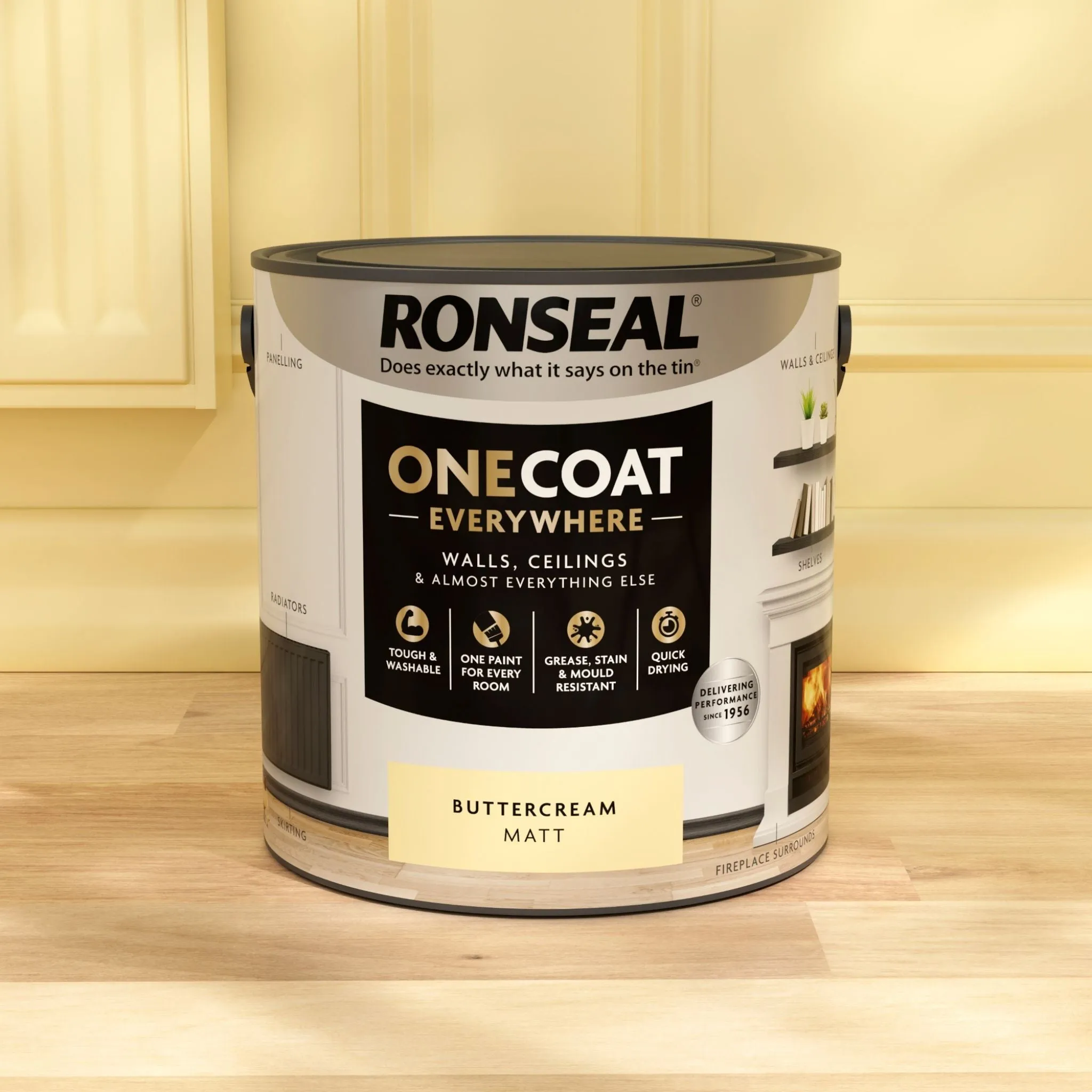 Ronseal One Coat Everywhere Paint Buttercream