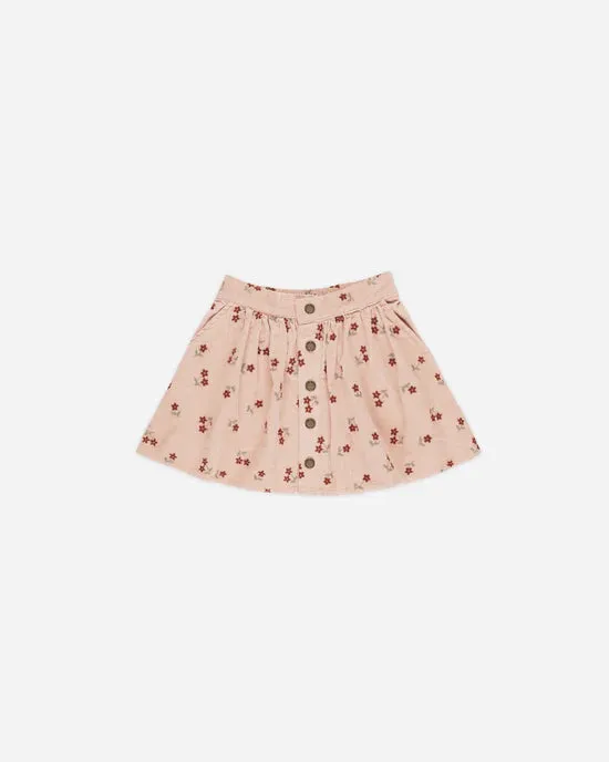 Rylee   Cru girls button front mini skirt