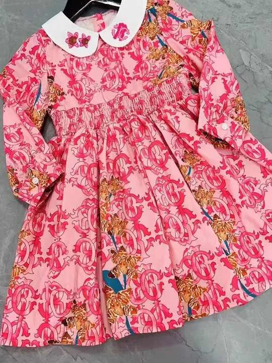 Sample Order Girl Floral Dress High-فستان زهري