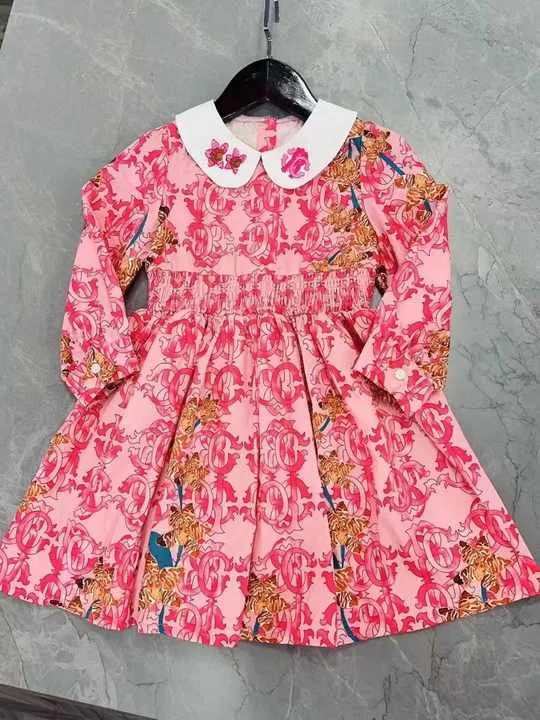 Sample Order Girl Floral Dress High-فستان زهري