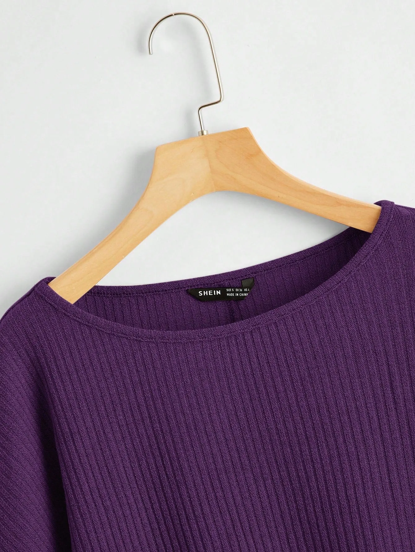 SHEIN Essnce Simple Solid Color Crew Neck Long Sleeve Sweatshirt, Casual Everyday Wear