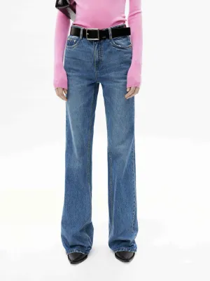 Slightly Flared Cotton Jeans
