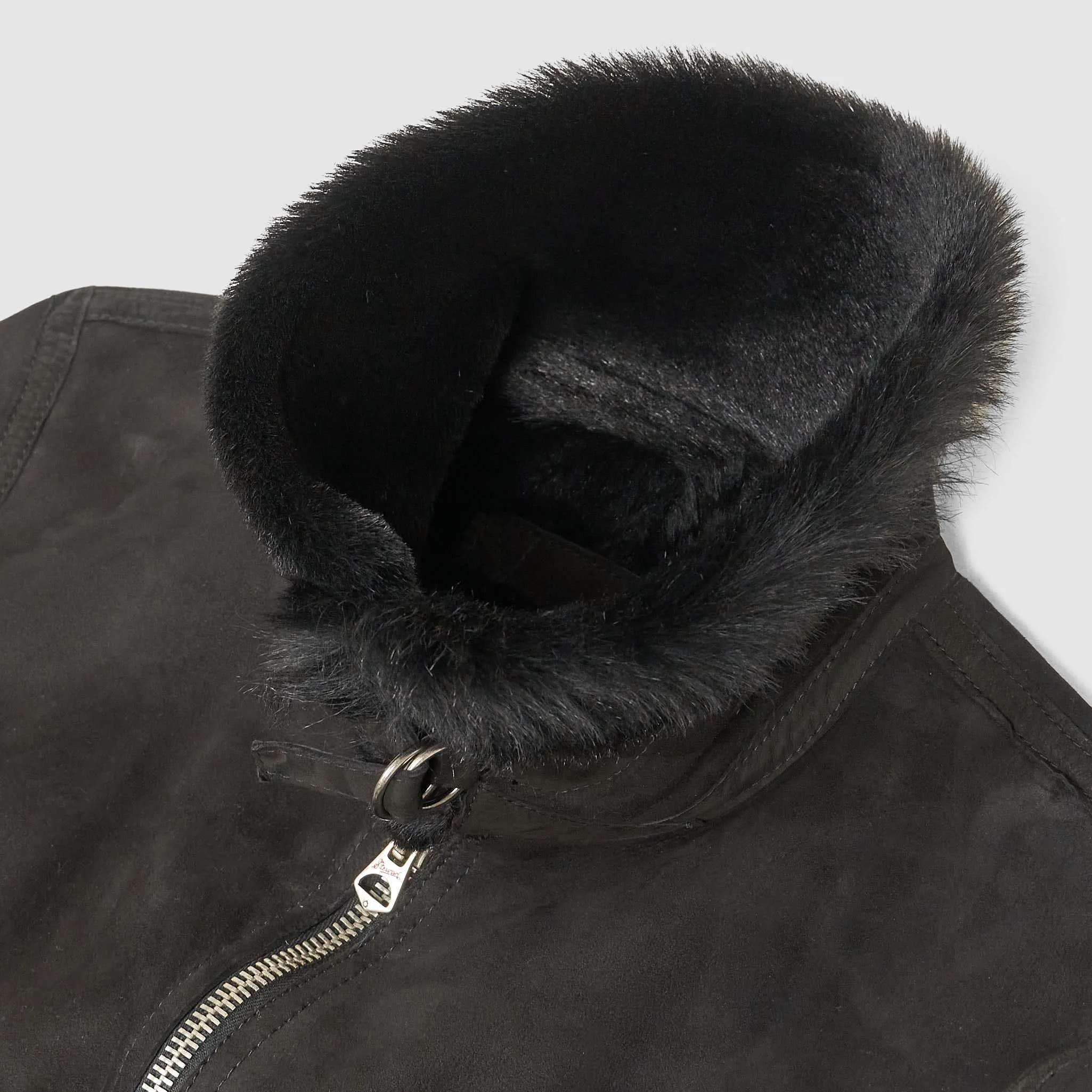 Stewart Ladies B6 Shearling Black Leather Jacket