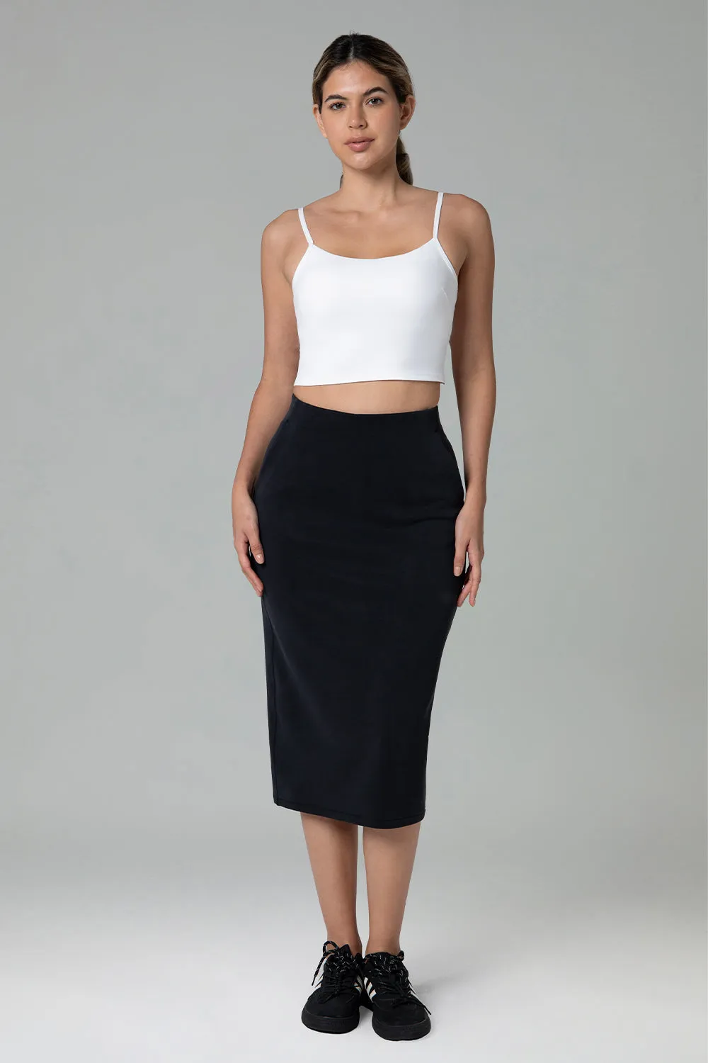 Streamline Midi Skirts w/Pockets