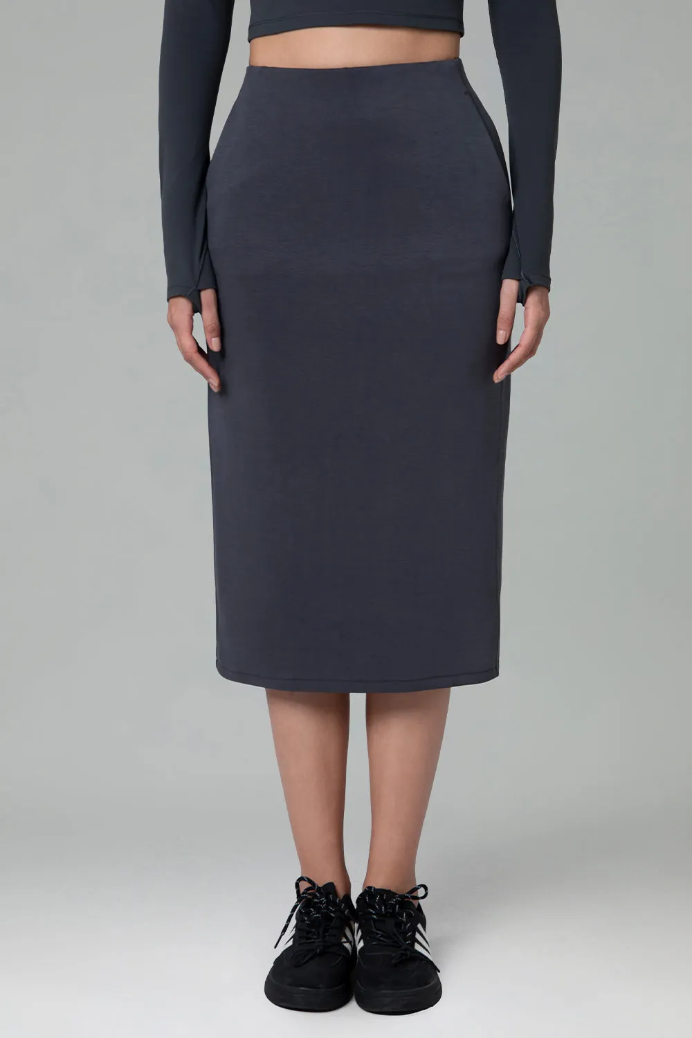 Streamline Midi Skirts w/Pockets