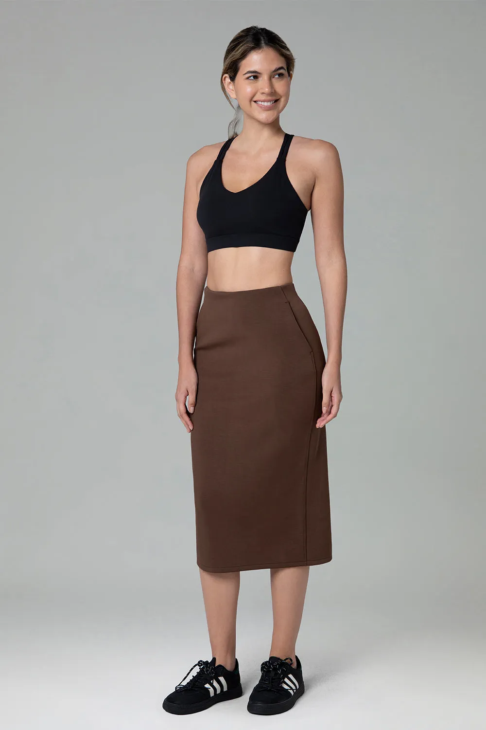 Streamline Midi Skirts w/Pockets