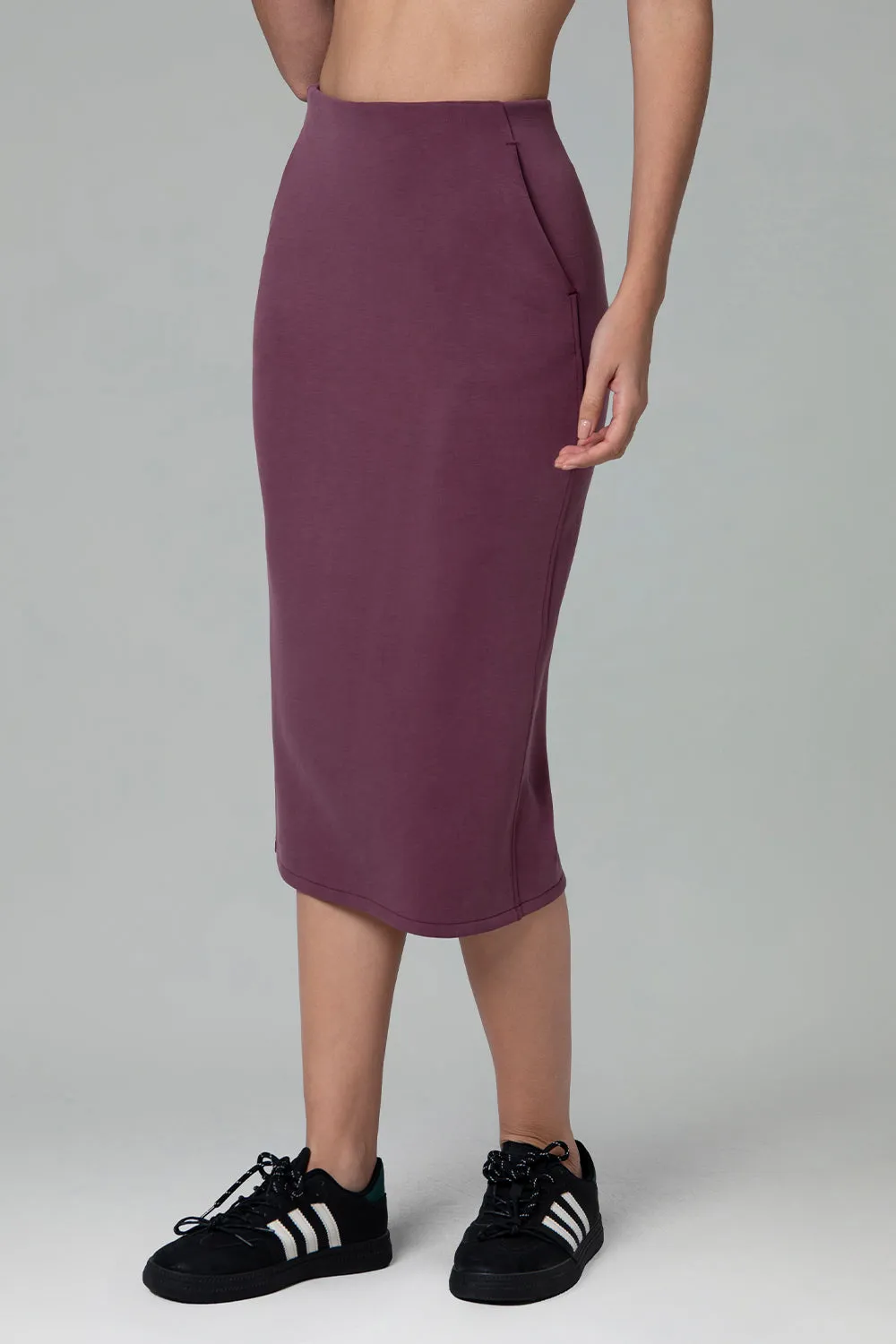 Streamline Midi Skirts w/Pockets