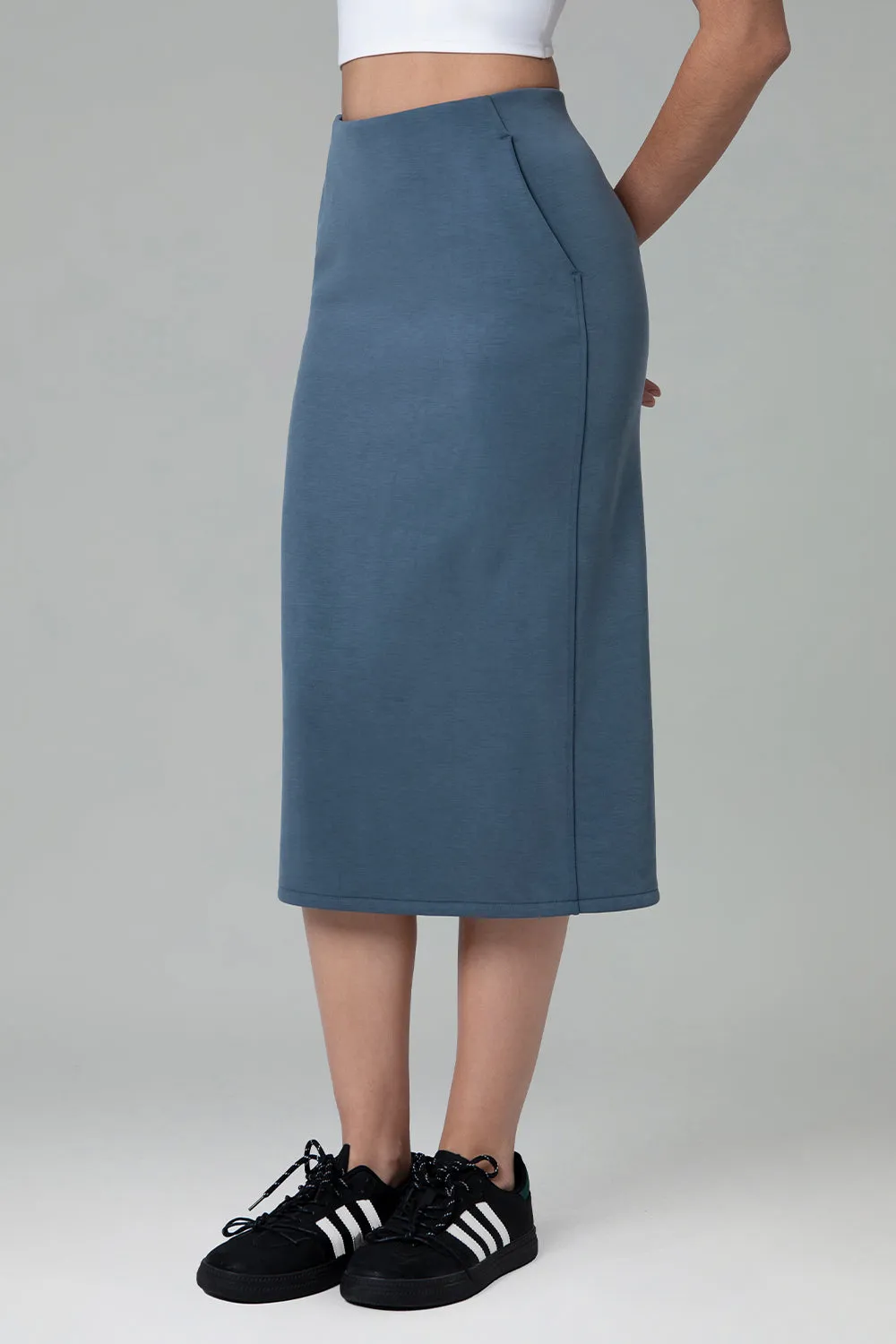 Streamline Midi Skirts w/Pockets