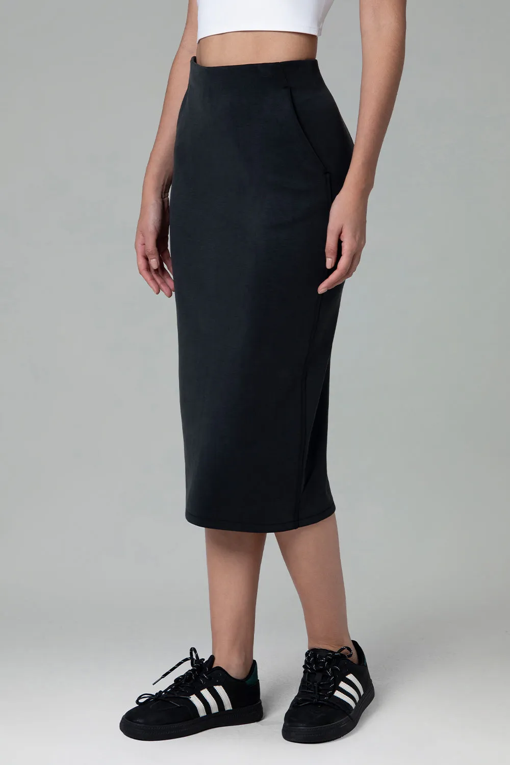 Streamline Midi Skirts w/Pockets