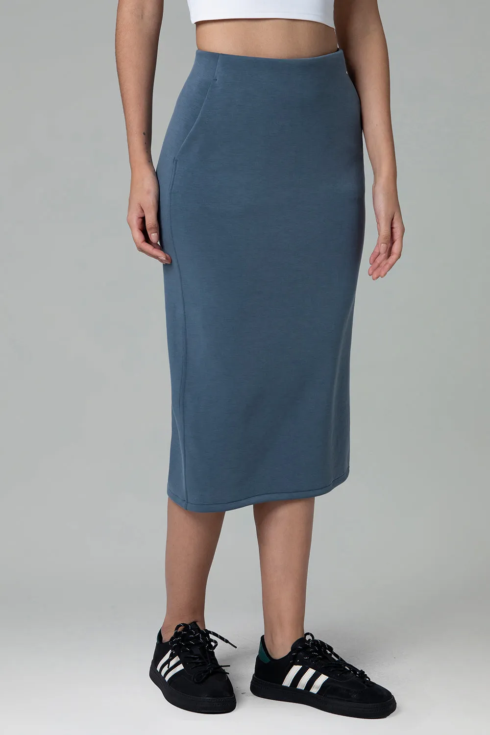 Streamline Midi Skirts w/Pockets
