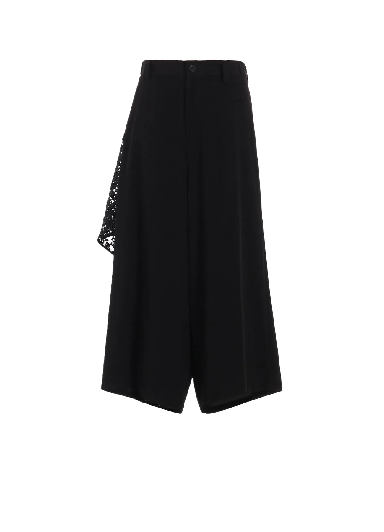 TA/PE CREPE DE CHINE BACKSIDE DRAPED D PANTS