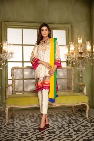 Winter Ready to Wear 3 Pcs Embroidered Dress by Aleezay 05