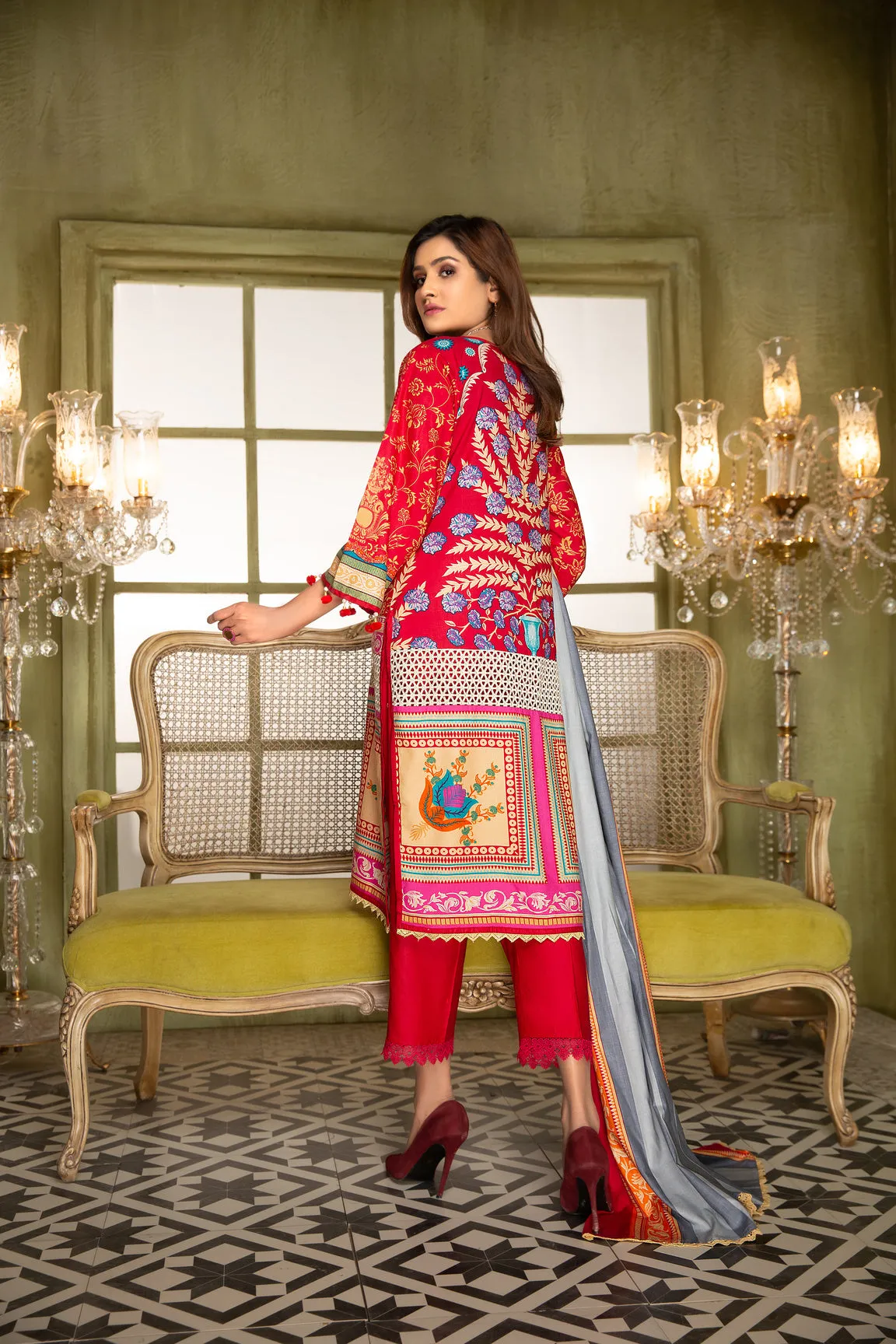 Winter Ready to Wear 3 Pcs Embroidered Dress by Aleezay 06