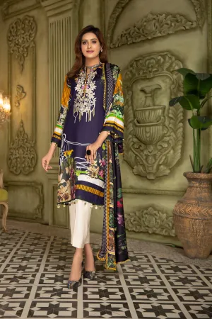 Winter Ready to Wear 3 Pcs Embroidered Dress by Aleezay 08