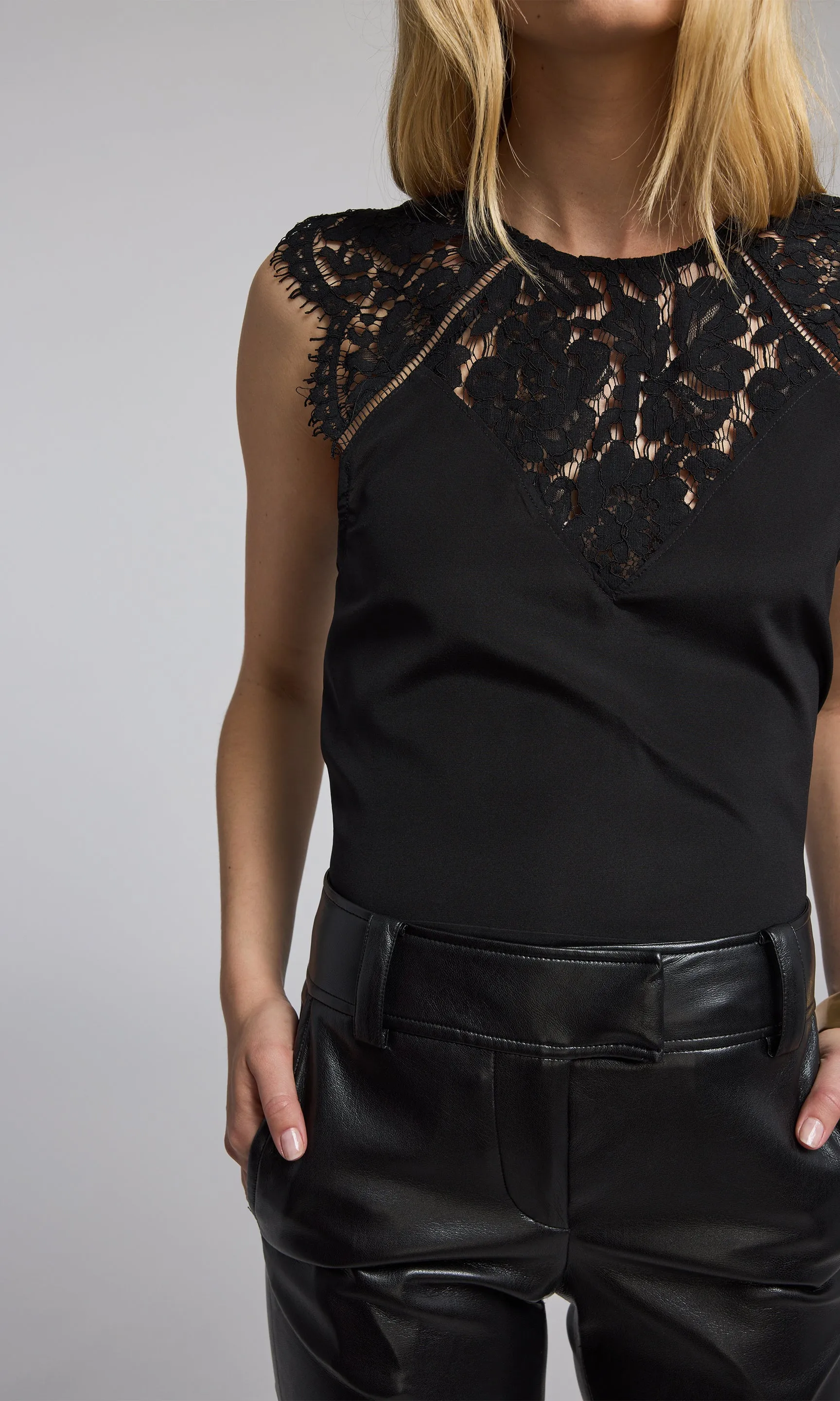 Zia Lace Combo Blouse